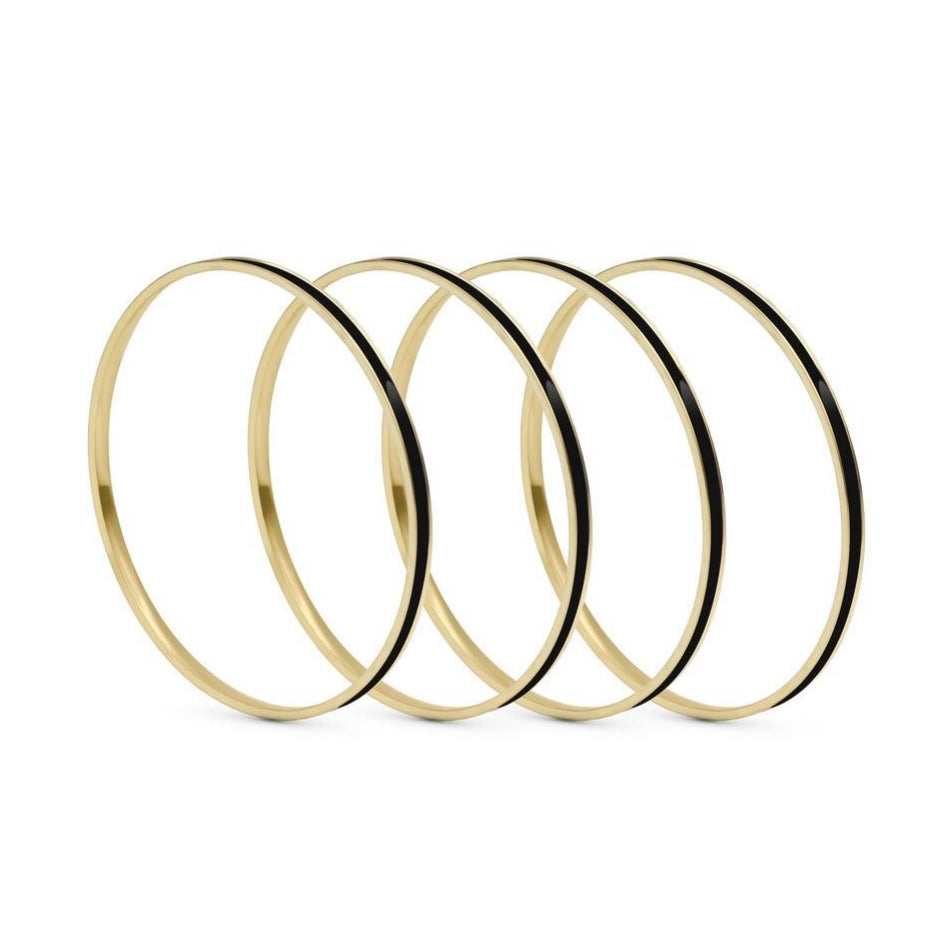 Set of 4 Brass Enamel for Dailywear by Leshya