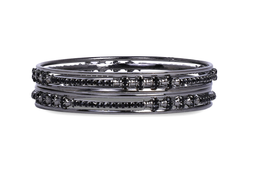 Buy GoldToned  Black Bracelets  Bangles for Women by Karatcart Online   Ajiocom