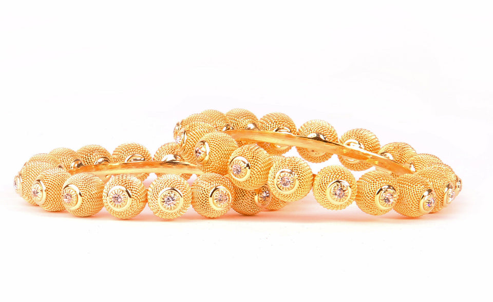 Bridal Gold Plated Bracelet With Kundan Stone And Intricate Jaali Work For Women