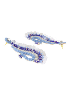Beautiful Peacock Shaped Handmade Earring  by Leshya