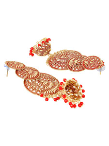 Traditional 3 Tier Jhumki Earring by Leshya