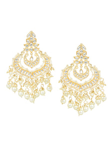 Bridal Jhumki Earring with Beads & Mirrorwork by Leshya