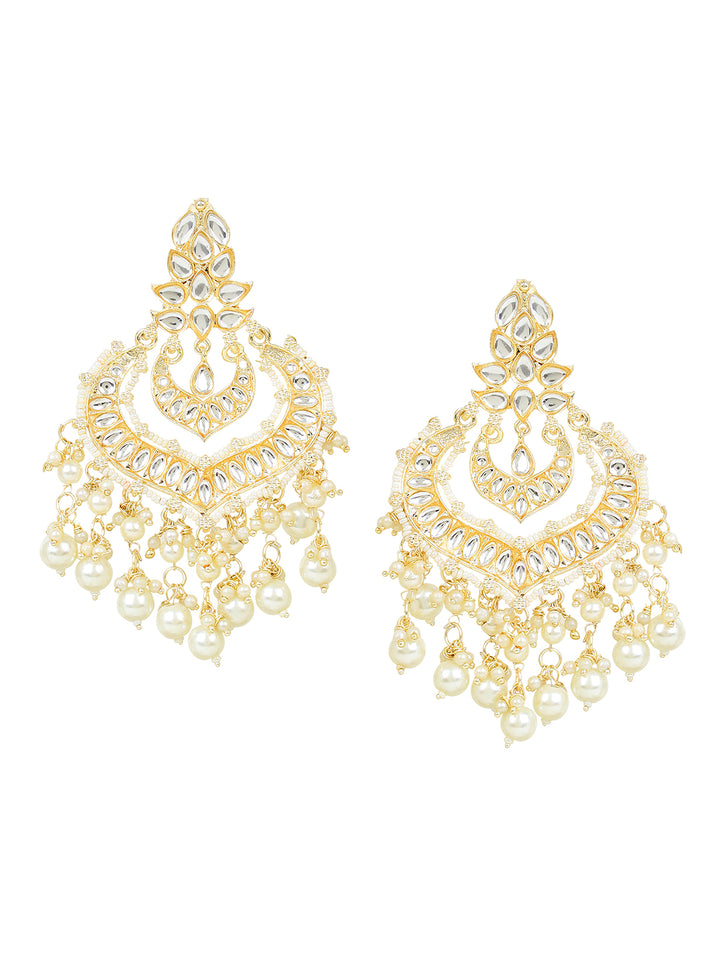 Bridal Jhumki Earring with Beads & Mirrorwork by Leshya