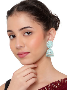Traditional Coloured Jhumki Earring by Leshya