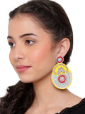 Colourful Handmade Earring with stonework by Leshya