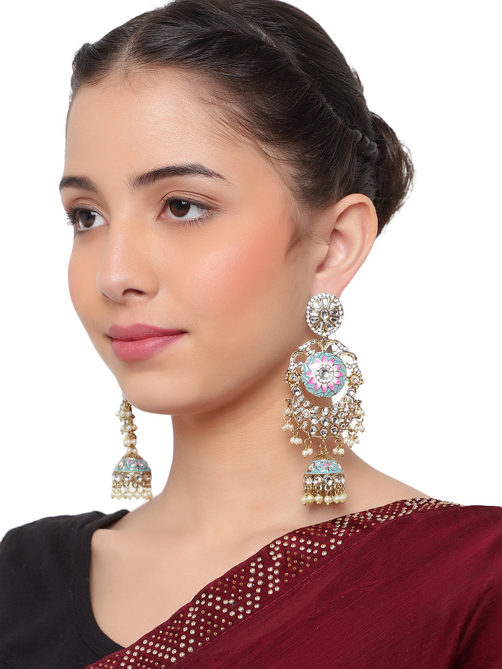 Long Bridal Jhumki Earring by Leshya