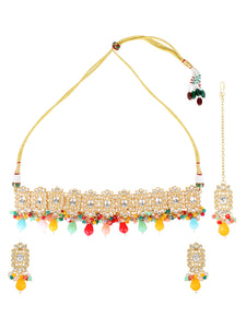 Necklace and Earring Kundan Set for Women by Leshya