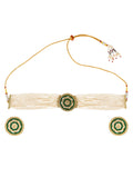 Choker Necklace and Drop Earring Set for Women by Leshya