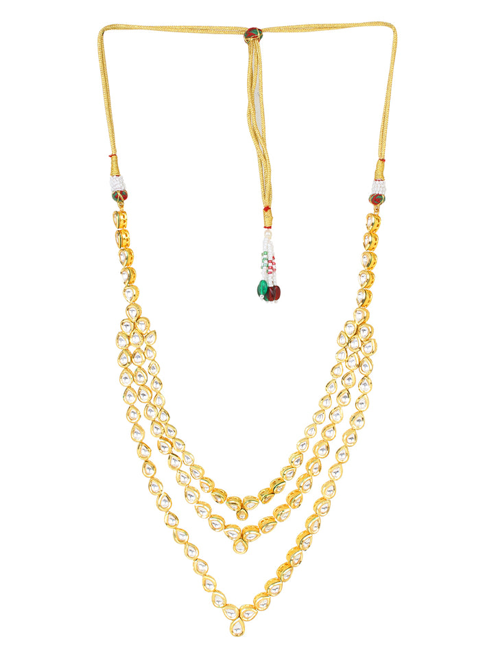 Single Curve Bar Rose Gold Layered Chain Necklace – Fahrya