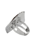 Oxidized Silver Free Size Ring by Leshya