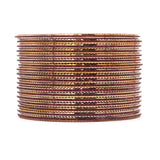 Shining Glitter Bangles with golden borders by Leshya