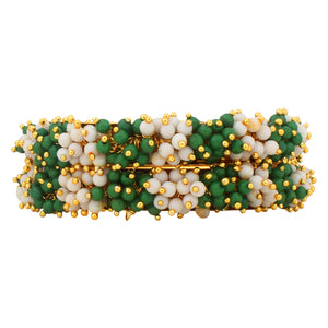 Traditional Gajra Bracelet with Two colour Combo by Leshya