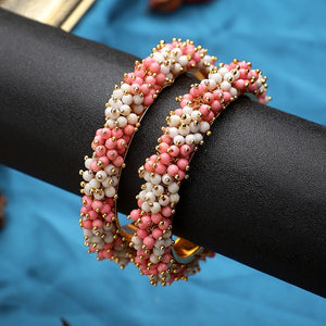 Traditional Gajra Bracelet with Two colour Combo by Leshya